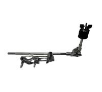 Support de cymbale en métal pour percussion, accessoire de batterie pliable avec design réglable, argenté (court : 24 x 16 x 4 cm)