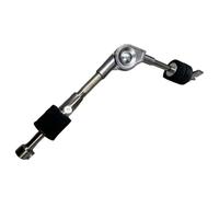 Support de Cymbale Réglable pour Rack de Batterie, Bras D’extension | Fixation sur Support ou Rack, Longueur Étendue 32,5x3,7x3,7cm, Métal Argenté