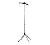 Support de défroisseur vapeur réglable, support pliable pour économiser de l'espace avec clips, support rotatif à 360° pour cuiseur vapeur portatif en tissu (noir)