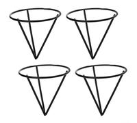 Support de démarrage pour racines d'avocat pour pots de 8,9 cm - Ensemble de construction en métal 4 pièces pour aider à contrôler la germination (noir)