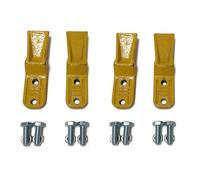 Support de Dents de Godet d'excavatrice, 4 Jeux, pour Pelle rétro compacte série 23 230, vis sur Les Dents de Godet