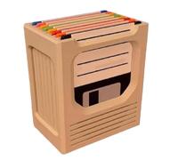 Support de dessous de verre - Rangement esthétique vintage, dessous de verre à café pour l'organisation, pièce de rangement robuste, article de style intérieur avec design de cassette rétro, unité d'e