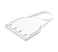 Support de détergent à lessive pliable - Porte-gobelet adoucissant | Attrape-gouttes de détergent à lessive | Porte-gobelets d'assouplissement | Plateau d'égouttement de tasse | Panier pliable pour