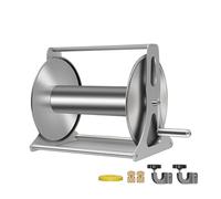 Support de dévidoir de tuyau d'arrosage, en acier inoxydable, montage mural, idéal pour l'irrigation, le lavage de voiture et le nettoyage