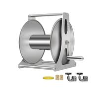 Support de dévidoir de tuyau d'arrosage, en acier inoxydable, montage mural, idéal pour l'irrigation, le lavage de voiture et le nettoyage