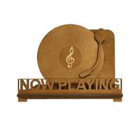 Support de disque | Support en bois pour album de musique, étagère de rangement pour les amateurs de musique - Rangement de maison, salon, studio - Décoration