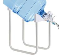 Support De Distributeur D'eau - Porte-bouteille En Métal Antidérapant De 3 À 5 Gallons Avec Bec De Valve De Distribution, Support De Bouteille D'eau Inversé Compatible Avec Les Bouteilles Non Filetées