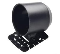 Support de dosette simple de 52 mm pour support de voiture - Angle réglable - Affichage du compteur - Accessoire en plastique noir