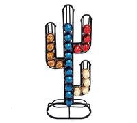 Support de Dosette, Support de Dosette de café en Forme de Maison Organisateur de Support de Stockage de Capsule de café en Fer Noir, Peut Contenir 48 Dosettes de