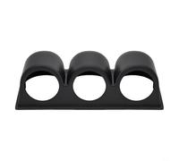 Support de dosette triple jauge 52 mm pour tableau de bord de voiture, 3 trous en ABS noir