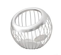 Support de dosettes de café doré pour tasses K et capsules, panier de rangement en fer forgé pour sucre, collations, fruits, support de rangement antirouille pour cuisine et bureau (blanc)