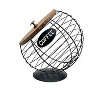 Support de dosettes de café, organiseur de grande capacité | Décoration de bureau, bol à fruits, support de rangement en métal, supports d' pour comptoirs