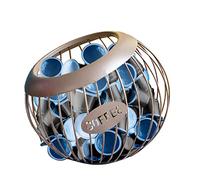 Support de dosettes de café, panier de rangement pour capsules de café, grande capacité en métal, organisateur de dosettes de café expresso pour comptoir, café et bar