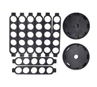 Support de dosettes de café rotatif, grande capacité, support de rangement à 360 degrés, comptoir de cuisine (Noire)