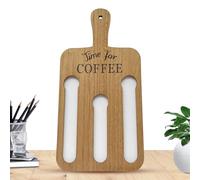 Support de dosettes de café vintage en bois pour 14 dosettes, organisateur de bar pour garde-manger, hôtel, magasin, maison, appartement, dortoir