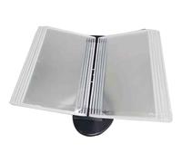 Support de dossier à rabat, organiseur de table durable, système de référence mural, support de référence durable pour économiser de l'espace, format A4 avec 10 poches d'affichage (C)