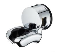Support de douche à ventouse avec fonction mémoire de forme qui garantit une forte adhérence constante pour le montage du pommeau de douche sur des surfaces planes propres
