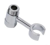 Support de douche chromé pour pulvérisateur de bidet, rotation à 360 degrés, sans perçage, crochets sur réservoir de toilette, support en plastique avec filetage de 1,27 cm