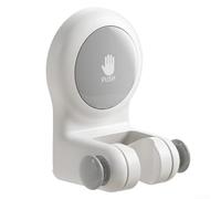 Support de douche compact avec pivotant pour une utilisation en camping-car et salle de bain, conçu pour une installation simple et une tête réglable (gris)