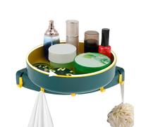 Support de douche d'angle rotatif à 360 degrés, étagère de douche d'angle, plateau tournant pour salle de bain, étagère de douche sans perçage, pour cuisine