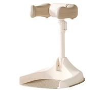Support de douche de bébé, support bain pour bébé à hauteur réglable et sans glissement avec verrouillage sécurité, douche pliable et portable pour les enfants 6 mois + soutien au ba