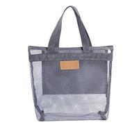 Support de douche en maille portable à suspendre à séchage rapide pour la plage, la natation, sac de baignoire portable gris, sac rangement suspendu pour baignoire, panier rangement pour salle