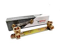 Support de douche encastré - Longueur : 150 mm - Barre de mitigeur thermostatique - Plaque arrière - Filetage BSP - Kit de connexion pour robinet - 15 x 1/2 x 150 mm