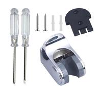 Support De Douche Fixe 1 Pièce, Mini Tournevis 2 Pièces, Base De Pomme De Douche, Support De Pomme De Douche Mobile, Base De Douche Fixe, Siège De Douche Réglable