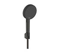 Support de douche Hansgrohe Raindance Alive Select S 24612340, pommeau de douche 125 mm, 3 jets, chrome noir brossé