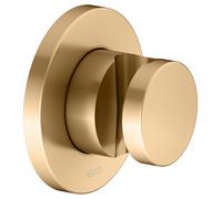 Support de douche mural KEUCO IXMO 59591250001 laiton brossé, rosace ronde, utilisable à droite ou à gauche