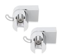 Support de douche mural ABS, support de pomme de douche réglable à 360 degrés avec crochet pour salle de bain, installation de douche, 2 pièces