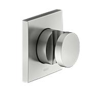 Support de douche mural KEUCO IXMO 59591210002 Rosace carrée, utilisable à droite ou à gauche, finition inox