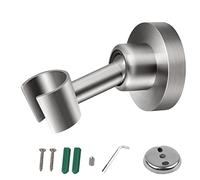 Support de Douche, MYLERCT Support Douche en Acier Inoxydable, Rotation Sphérique pour Ajuster Support Douche Mural, Installation Perforée, L'angle peut Être Ajusté Selon les Besoins
