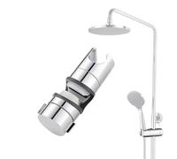Support de douche pour montage sur rail - Support de serrage rotatif sur barre verticale fine pour un positionnement individuel du faisceau et un placement stable des buses | Suites de salon divisées