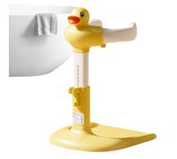 Support de Douche pour Tout-Petit, Soutien Debout pour le Bain du Nourrisson, Hauteur Réglable, Base Antidérapante, Aide au Bain pour de 6 à 24 Mois