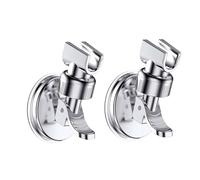 Support de douche réglable, 1 à 4 pièces, ventouse puissante, pommeau main, support mural rotatif for salle bain pour salle de bain, douche(Silver 2pcs)