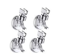 Support de douche réglable, 1 à 4 pièces, ventouse puissante, pommeau main, support mural rotatif for salle bain pour salle de bain, douche(Silver 4pcs)