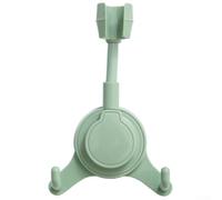 Support de douche réglable avec boîtier en ABS et ventouse haute performance pour un maintien fiable sur des surfaces propres (vert)