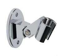 Support de douche réglable pour barre de douche 19-25 mm - Support en ABS chromé avec articulation pivotante à 360 degrés