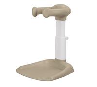 Support de douche réglable pour bébé de 6 à 36 mois, pliable avec base élargie renforcée, trous de drainage intégrés et coussinets antidérapants Kaki