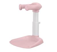 Support de douche réglable pour bébé de 6 à 36 mois, pliable avec base élargie renforcée, trous de drainage intégrés et coussinets antidérapants - Rose