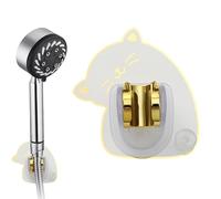 Support de douche sans trou - Support de pomme de douche réglable, supports mural pivotant à 360 °, à forte aspiration pour carrelage, organisateur de bain pour salle de bain, accessoire de dou