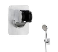 Support de Douche Universel Sans Perçage Avec Adhésif Support Douchette Angle Réglable Imperméable Fixation Murale Convient à Maison, à Hôtel, à Salle de Bain, aux Personnes Âgées et aux Enfants