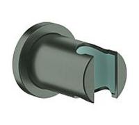 Support de douchette à main GROHE Rainshower, non réglable, rosace ronde, graphite dur brossé