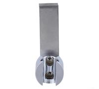 Support de douchette de bidet en acier inoxydable pour WC - Crochet de douche mural réglable double position avec finition galvanisée, capacité de charge de 2 kg