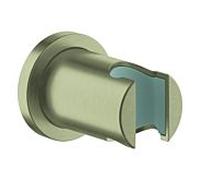 Support de douchette GROHE Rainshower non réglable, rosace ronde, nickel brossé