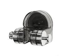 Support de douchette réglable à ventouse 8,5 cm Gris | Ventouse puissante, pas de perçage nécessaire, installation facile, antidérapant sur le carrelage, tient en toute sécurité