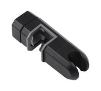 Support de douchette universel en plastique ABS de qualité supérieure, fonction pivotante à 360°, support réglable, barre de douche, chromé, 1 pièce (noir)