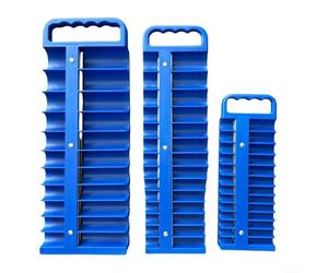 Support de douille avec système de rétention à double bande pour éviter les chutes accidentelles lors de la commutation entre les tailles de prise (A)