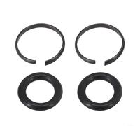 Support de douille pour kit de bagues avec joints toriques pour entraînement carré 3/8"/2" 3/4" pour roche en métal et clip de rechange pour outils électriques pneumatiques (2 ensembles) - 46085